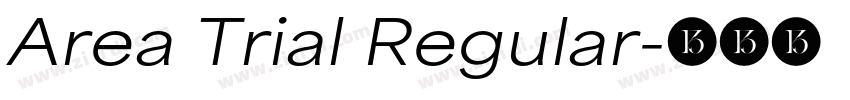 Area Trial Regular字体转换